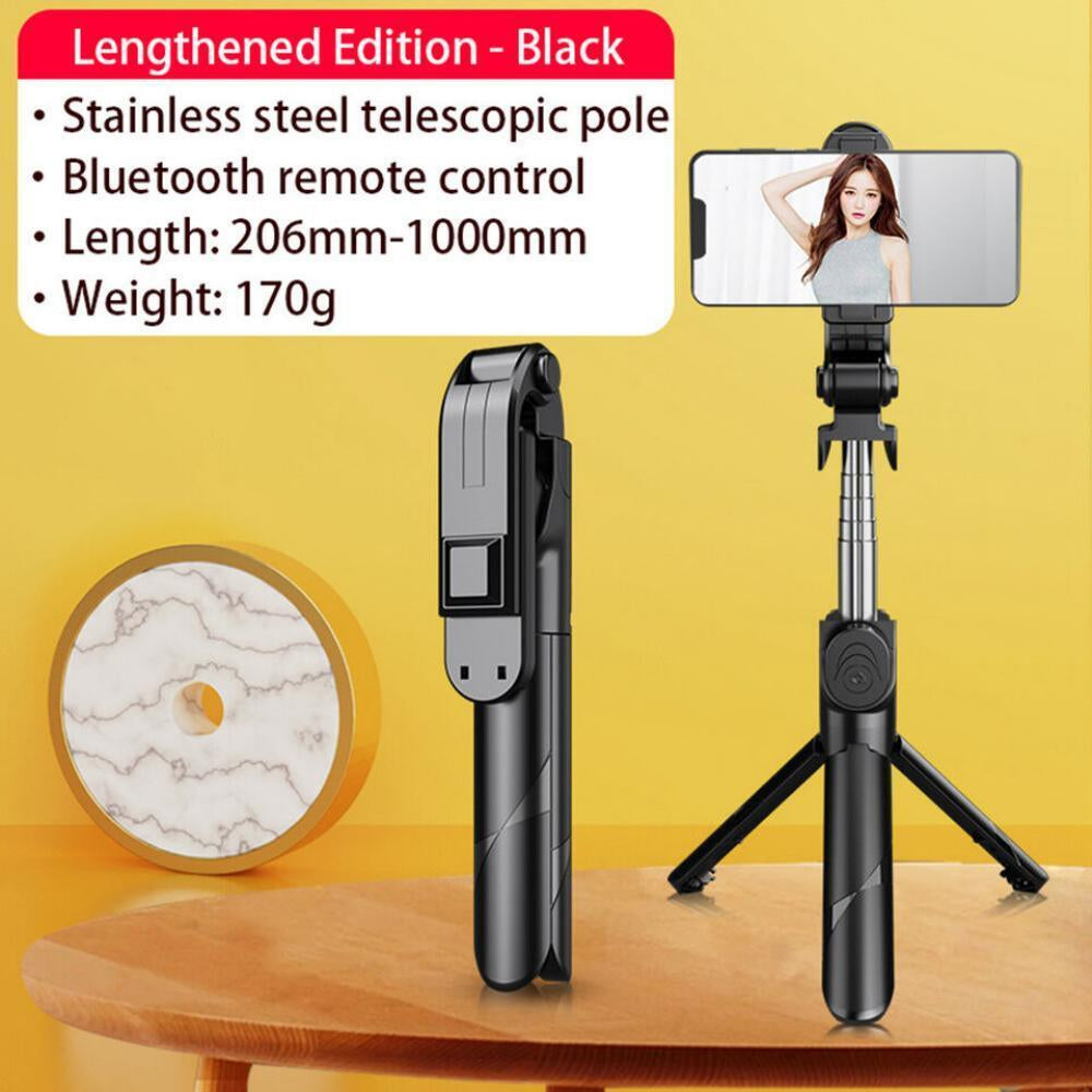 Extendable Travel Tripod Stand – Phone Holder for iPhone & Samsung Smartphones
