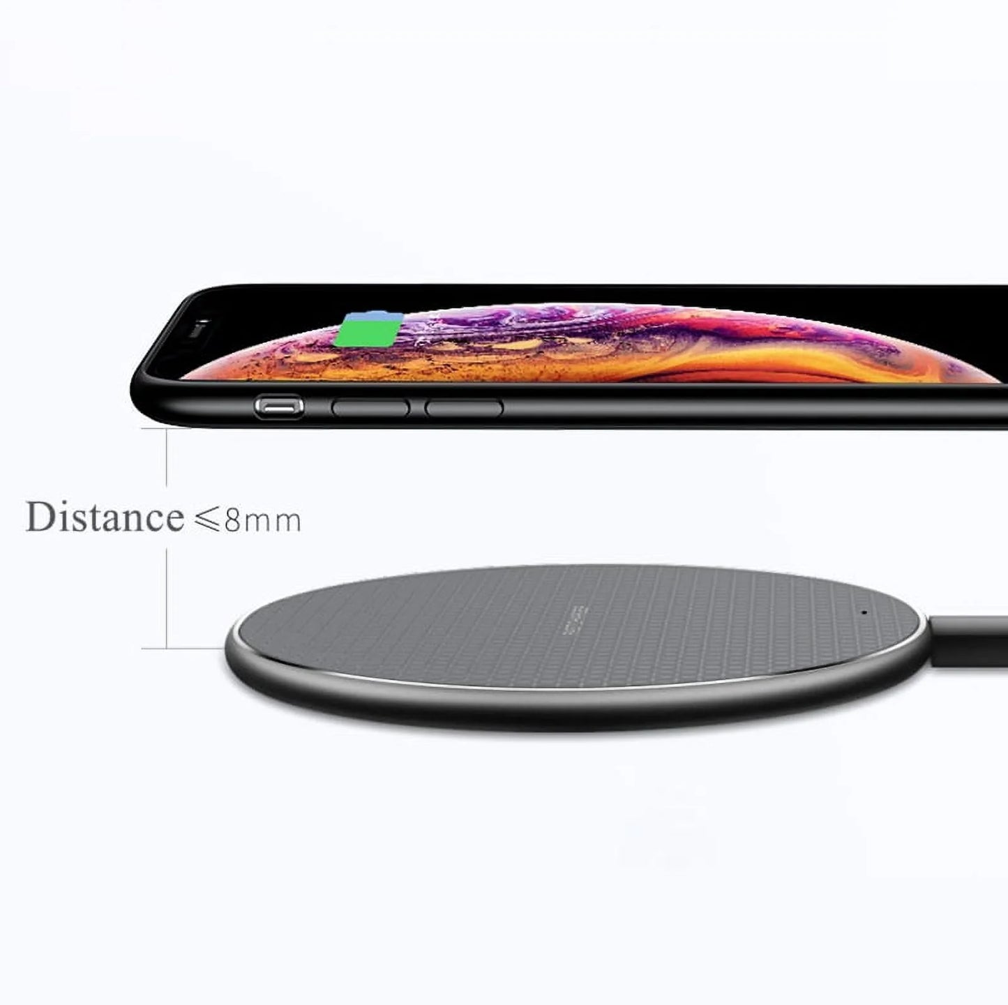 Qi Wireless Charging Pad Slim Charger Dock for Apple Iphone