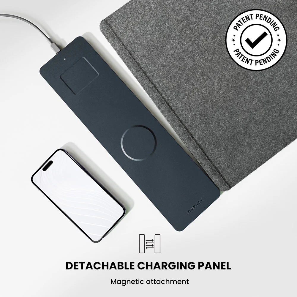 ALTI Wireless Charging Desk Mat – 2-in-1 Mouse Pad with Fast Charging for Phones & Devices
