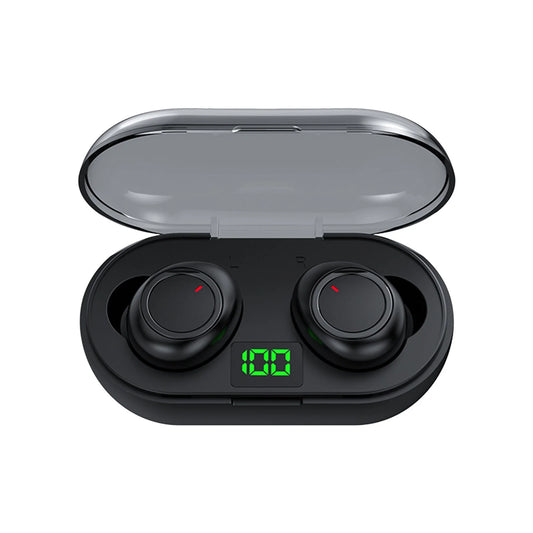 QTOCIO Mini Wireless Earbuds – Bluetooth 5.3 Earphones with Mic, Lightweight Design & Charging Case with LED Display