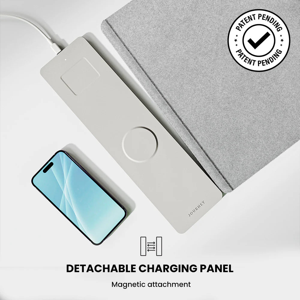 ALTI Wireless Charging Desk Mat – 2-in-1 Mouse Pad with Fast Charging for Phones & Devices