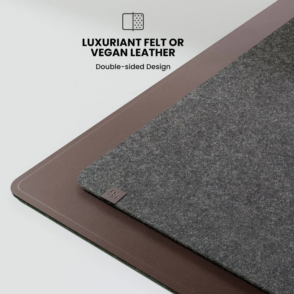 ALTI Wireless Charging Desk Mat – 2-in-1 Mouse Pad with Fast Charging for Phones & Devices