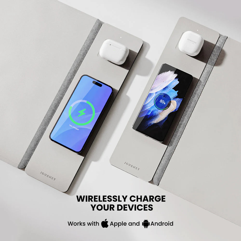 ALTI Wireless Charging Desk Mat – 2-in-1 Mouse Pad with Fast Charging for Phones & Devices