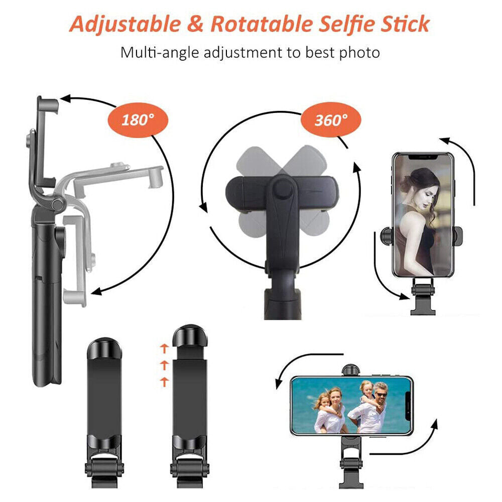 Extendable Travel Tripod Stand – Phone Holder for iPhone & Samsung Smartphones