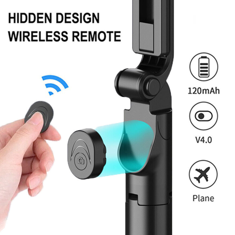 Extendable Travel Tripod Stand – Phone Holder for iPhone & Samsung Smartphones