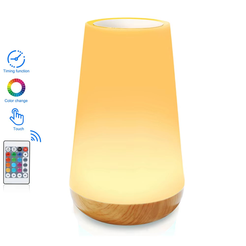 Touch LED Lamp with RGB Lighting – Portable Lamp with Touch Sensor