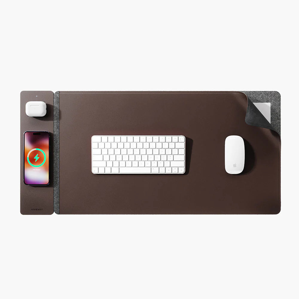 ALTI Wireless Charging Desk Mat – 2-in-1 Mouse Pad with Fast Charging for Phones & Devices
