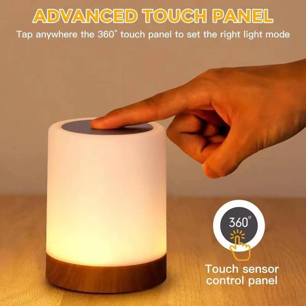 Touch LED Lamp with RGB Lighting – Portable Lamp with Touch Sensor