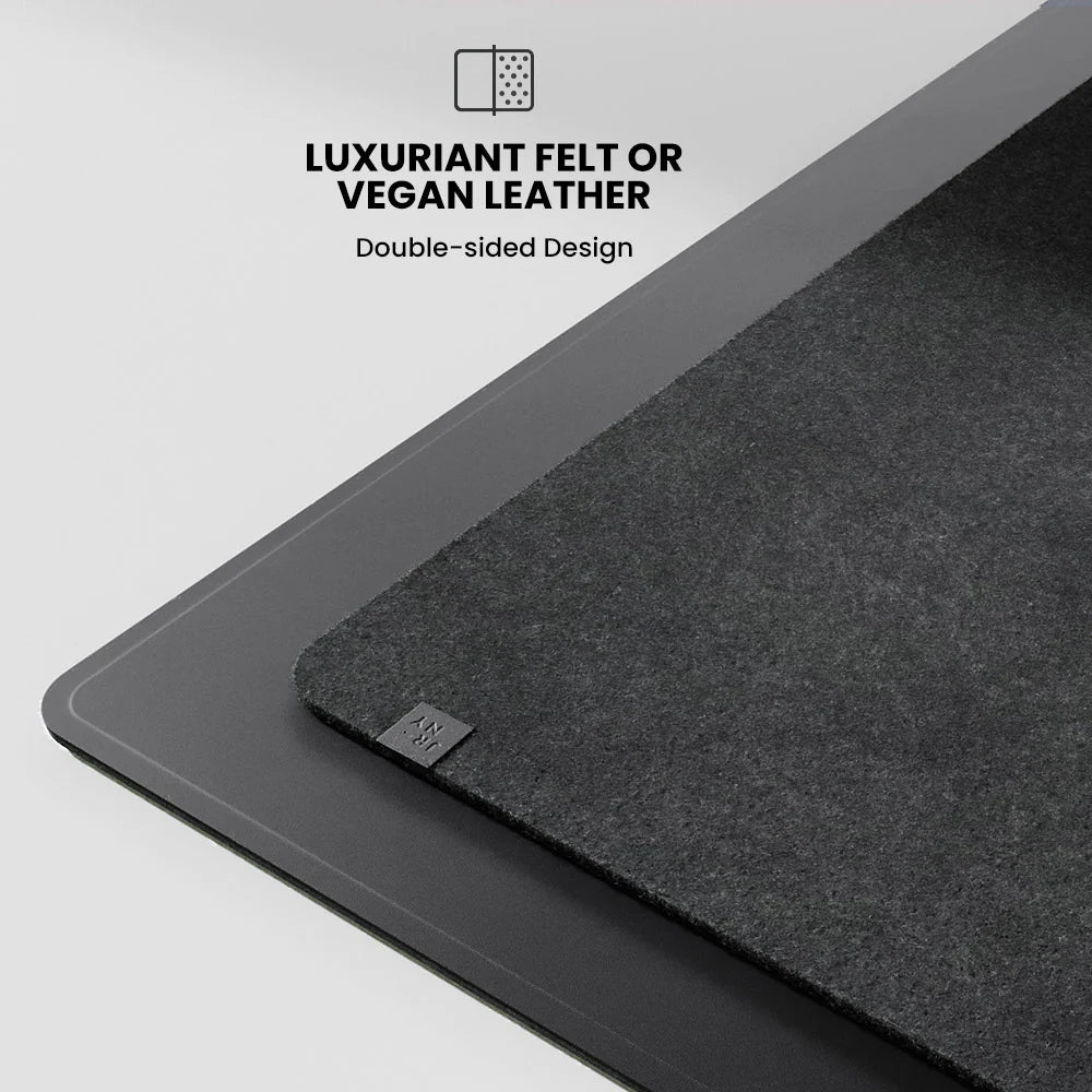 ALTI Wireless Charging Desk Mat – 2-in-1 Mouse Pad with Fast Charging for Phones & Devices