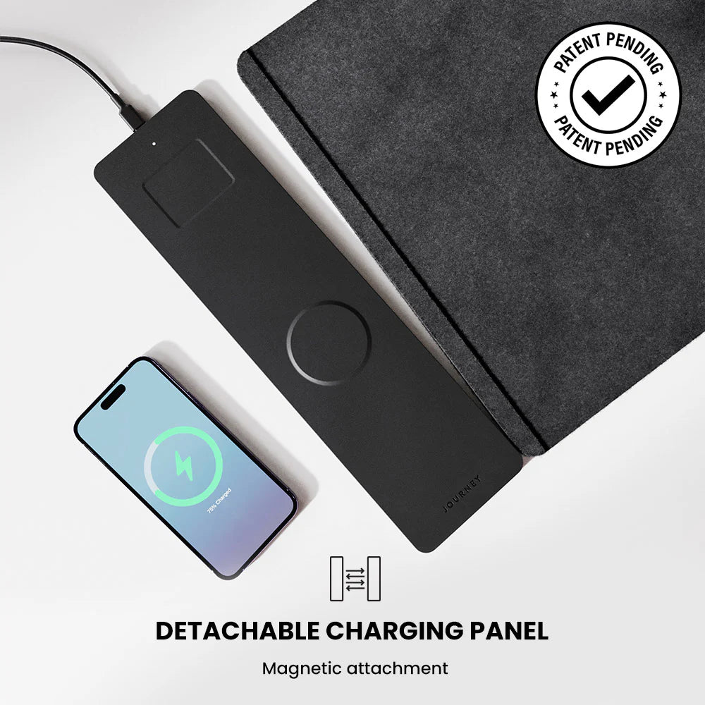 ALTI Wireless Charging Desk Mat – 2-in-1 Mouse Pad with Fast Charging for Phones & Devices