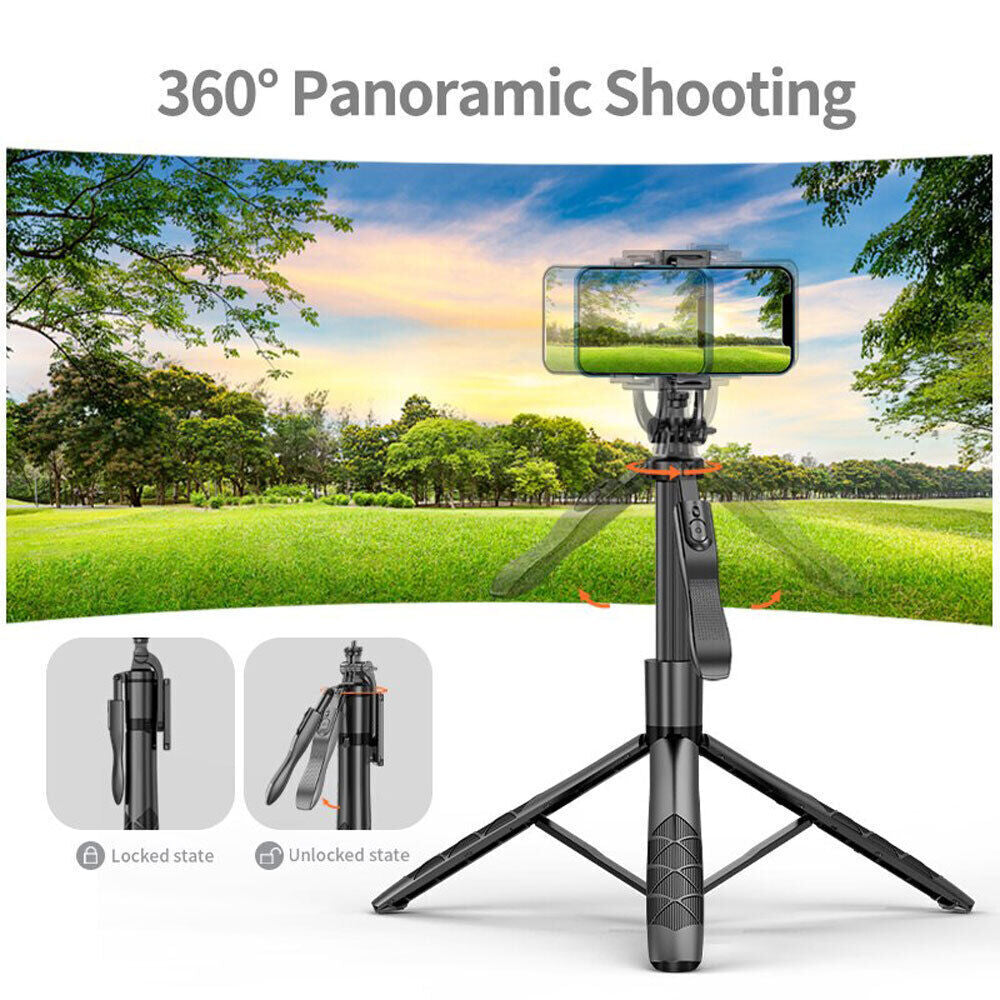 Extendable Travel Tripod Stand – Phone Holder for iPhone & Samsung Smartphones