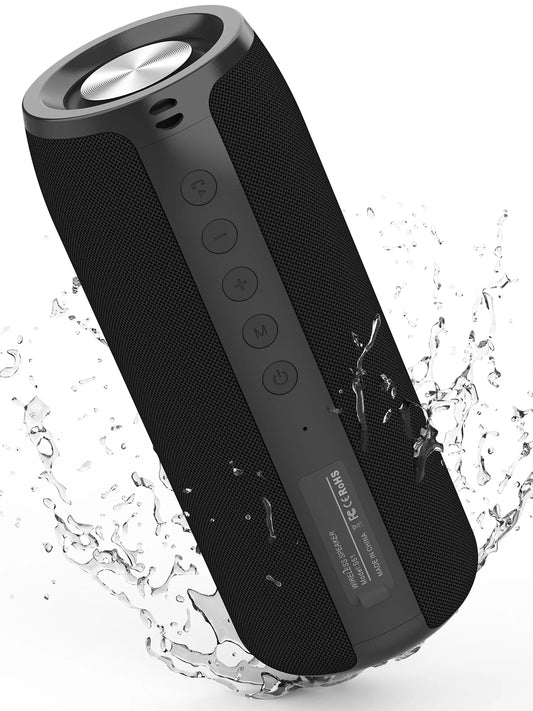 Portable Bluetooth Speaker – Wireless Outdoor Speaker with Deep Bass, Bluetooth 5.0, 30H Playtime & Dual Pairing