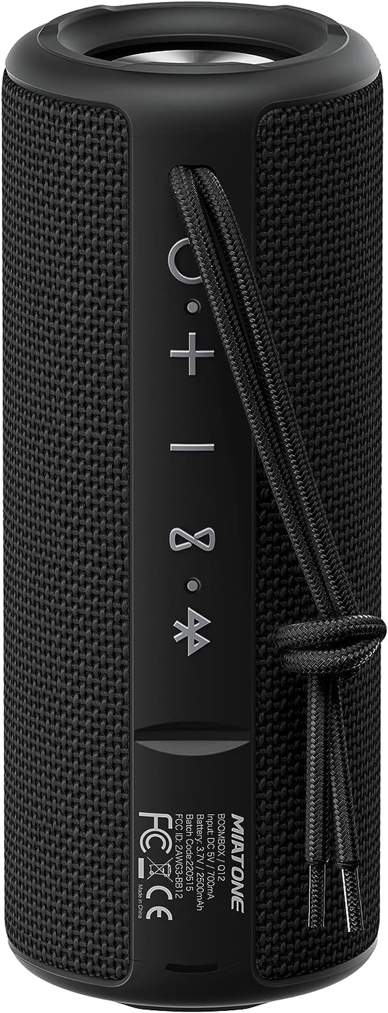 Boombox Outdoor Bluetooth Speaker (Black) – Waterproof & Portable Wireless Speaker with Deep Bass